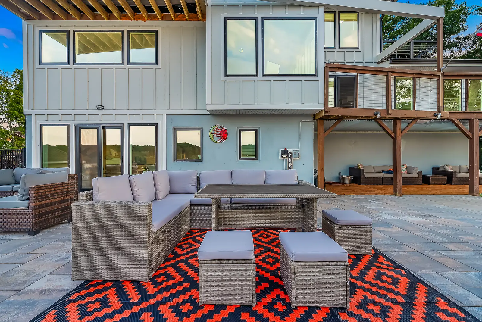 The table on the patio