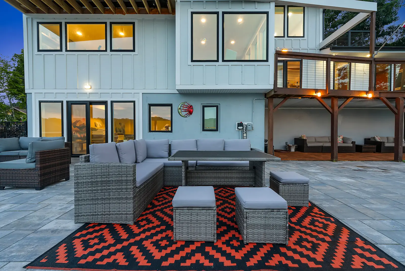 The table on the patio